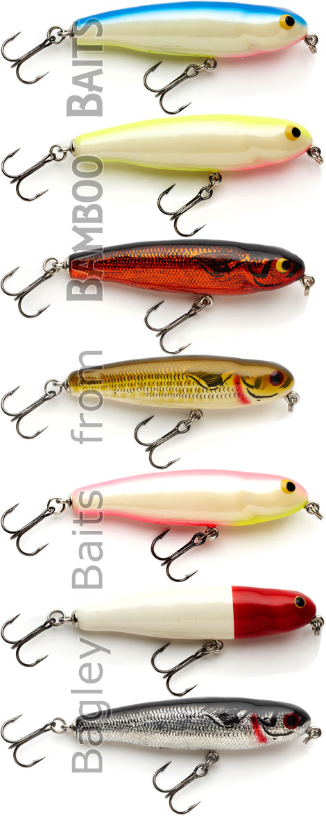 Bagley RFM11 4 1/4" Rattlin' Finger Mullet Topwater Bait Choice of Colors